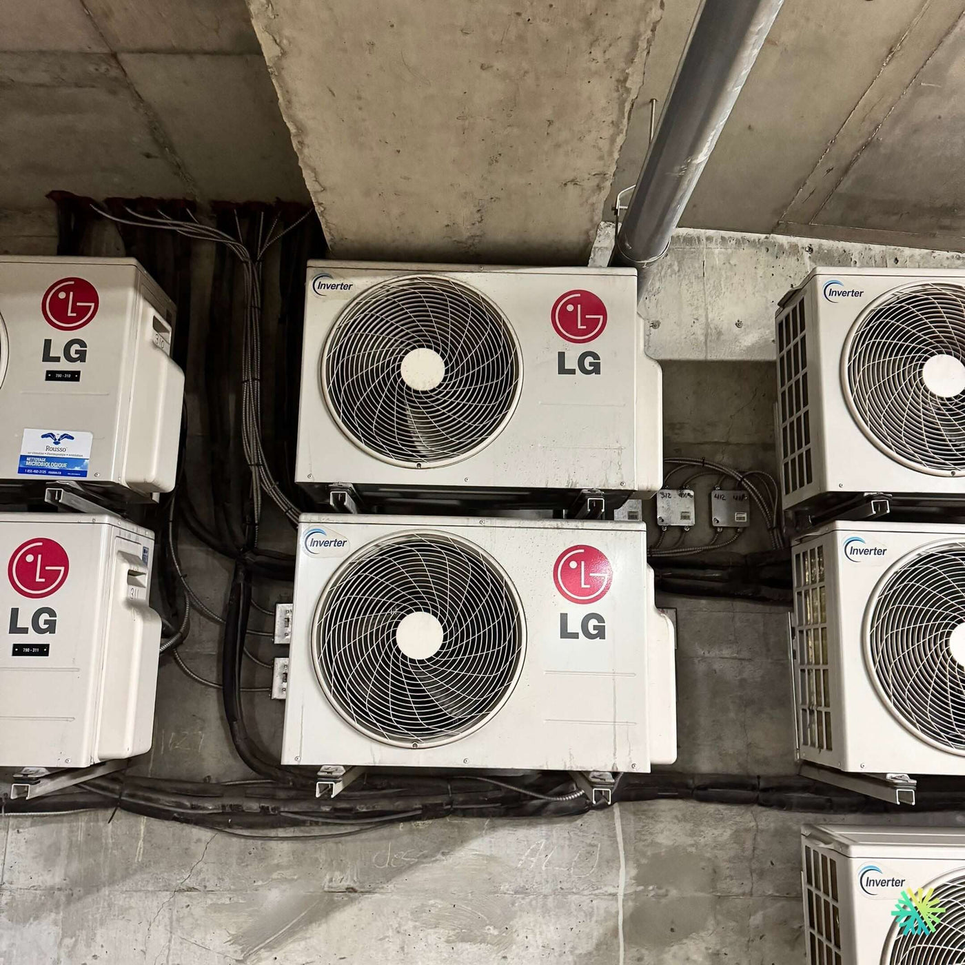 Réparation d’un système VRF LG à Côte-des-Neiges
