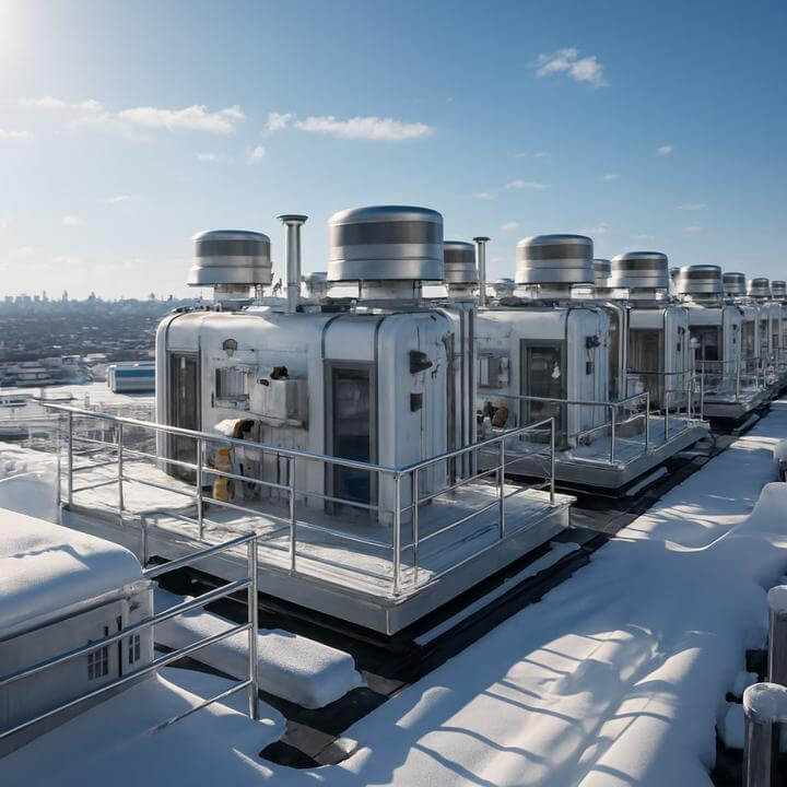 Rooftop commercial heating units in snowy Montreal: Comment savoir si mon chauffage commercial a besoin d'une réparation ou d'un remplacement?