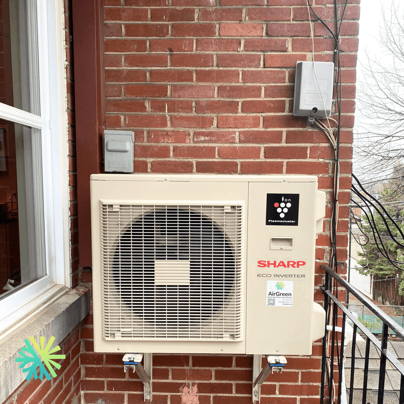 Installation d’une thermopompe murale Sharp ZU1 à Côte Saint-Luc