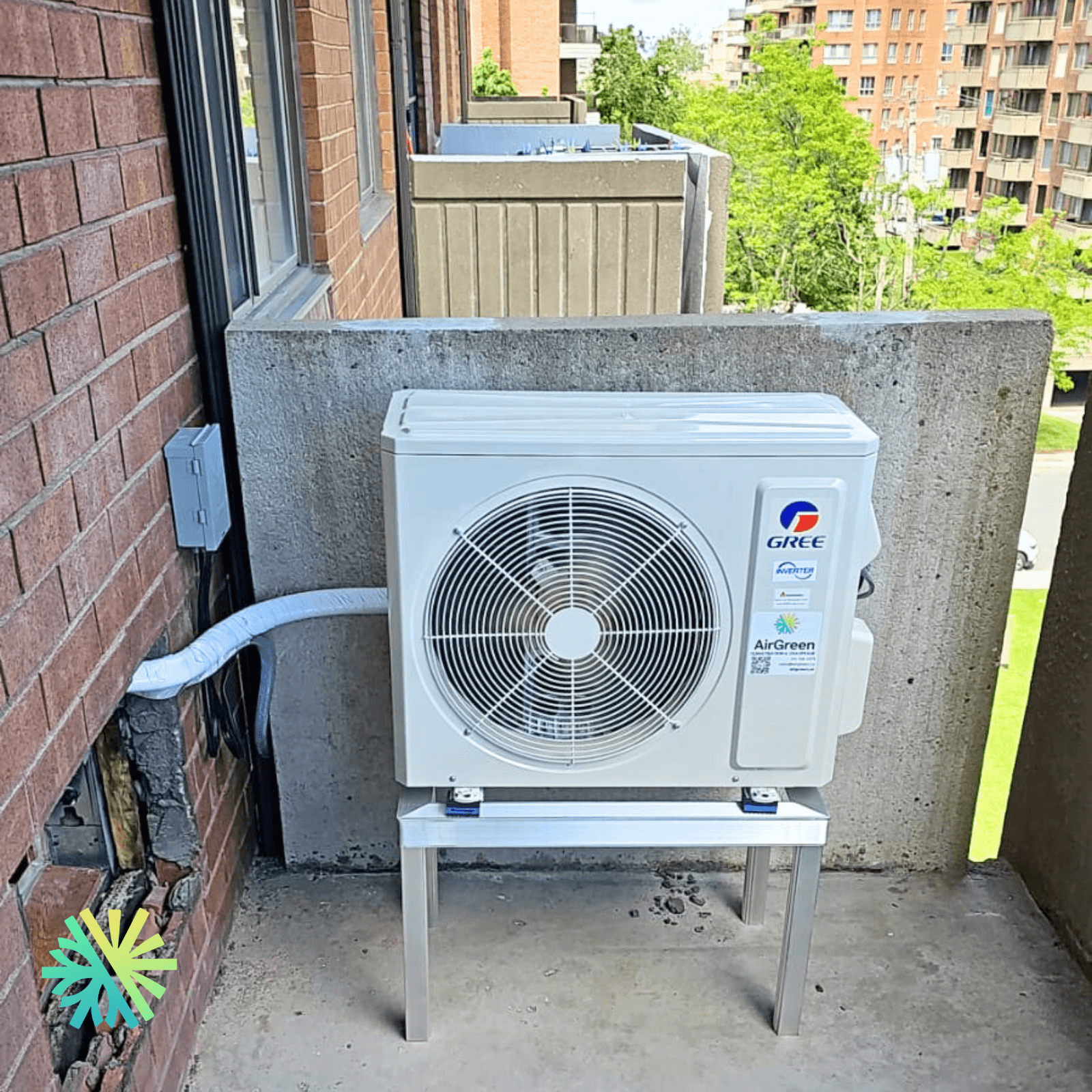 Installation d’une thermopompe murale GREE VITA 115V à Saint-Laurent