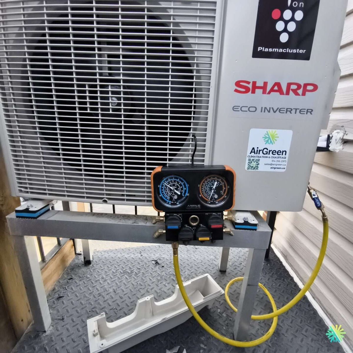 Installation d’une Sharp Eco Inverter thermopompe murale à Mercier–Hochelaga-Maisonneuve
