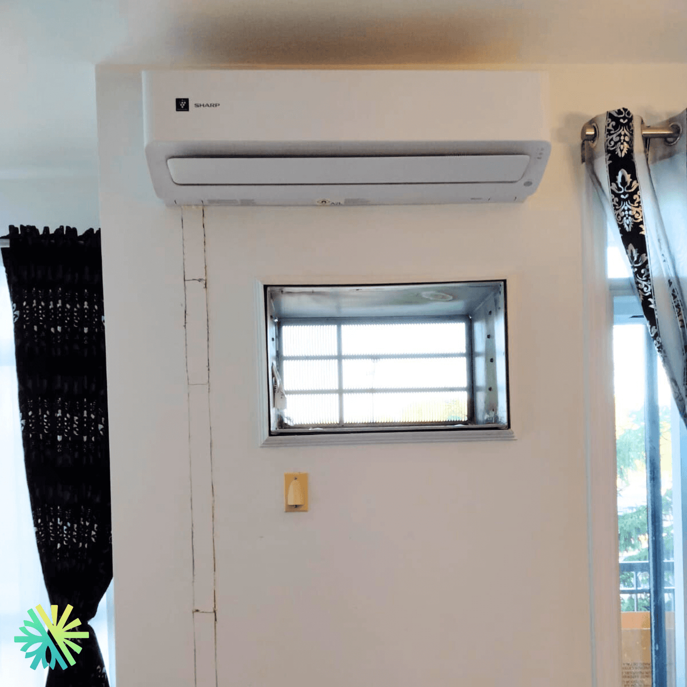 Installation d’une thermopompe murale Sharp ZU1 à Île-Bizard–Sainte-Geneviève