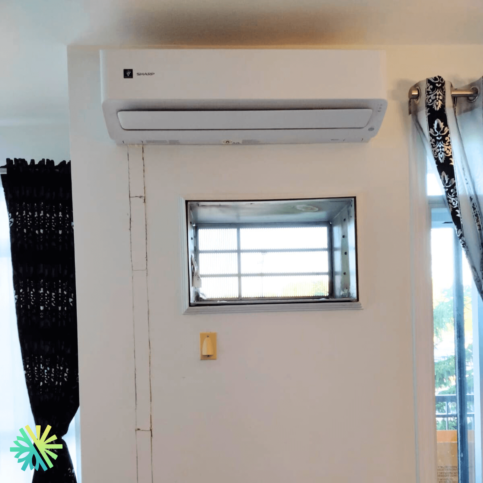 Installation d’une thermopompe murale Sharp ZU1 à Île-Bizard–Sainte-Geneviève