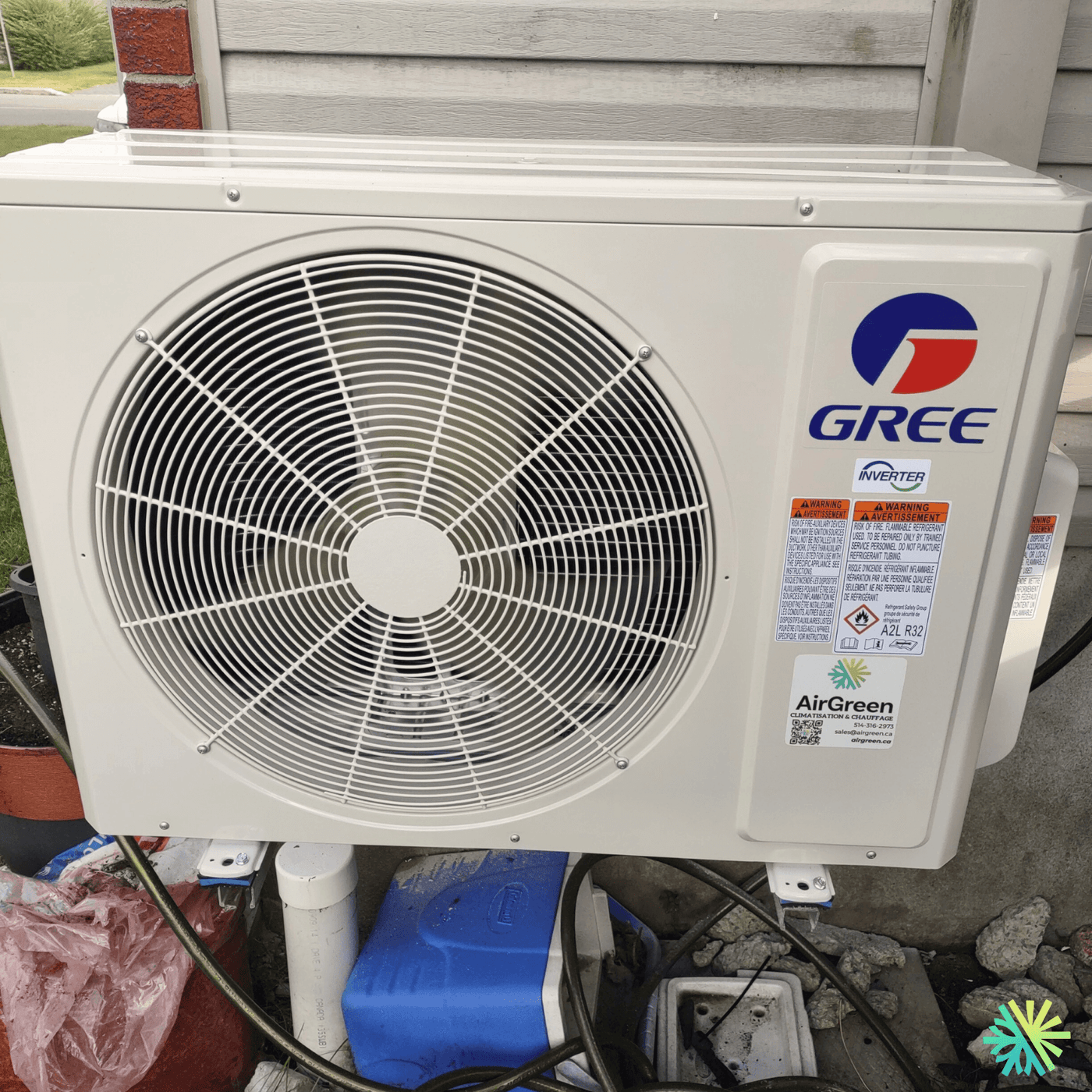 Installation d’une thermopompe murale Gree à Brossard