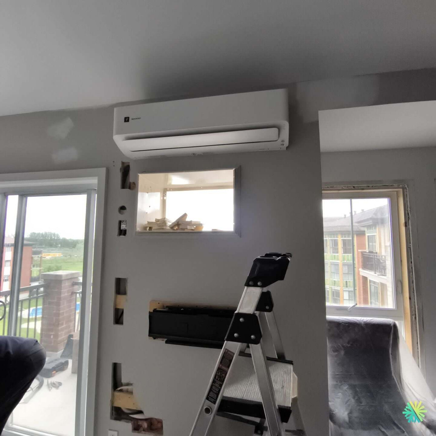 Installation d’une Sharp thermopompe murale à Chomedey (Laval)