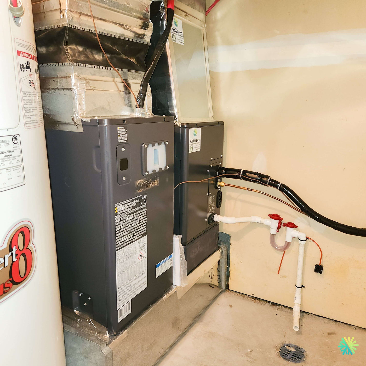 Installation d’une fournaise électrique MIDEA EVOX G3 4 tonnes à Charlemagne : un système central modernisé avec précision par AirGreen