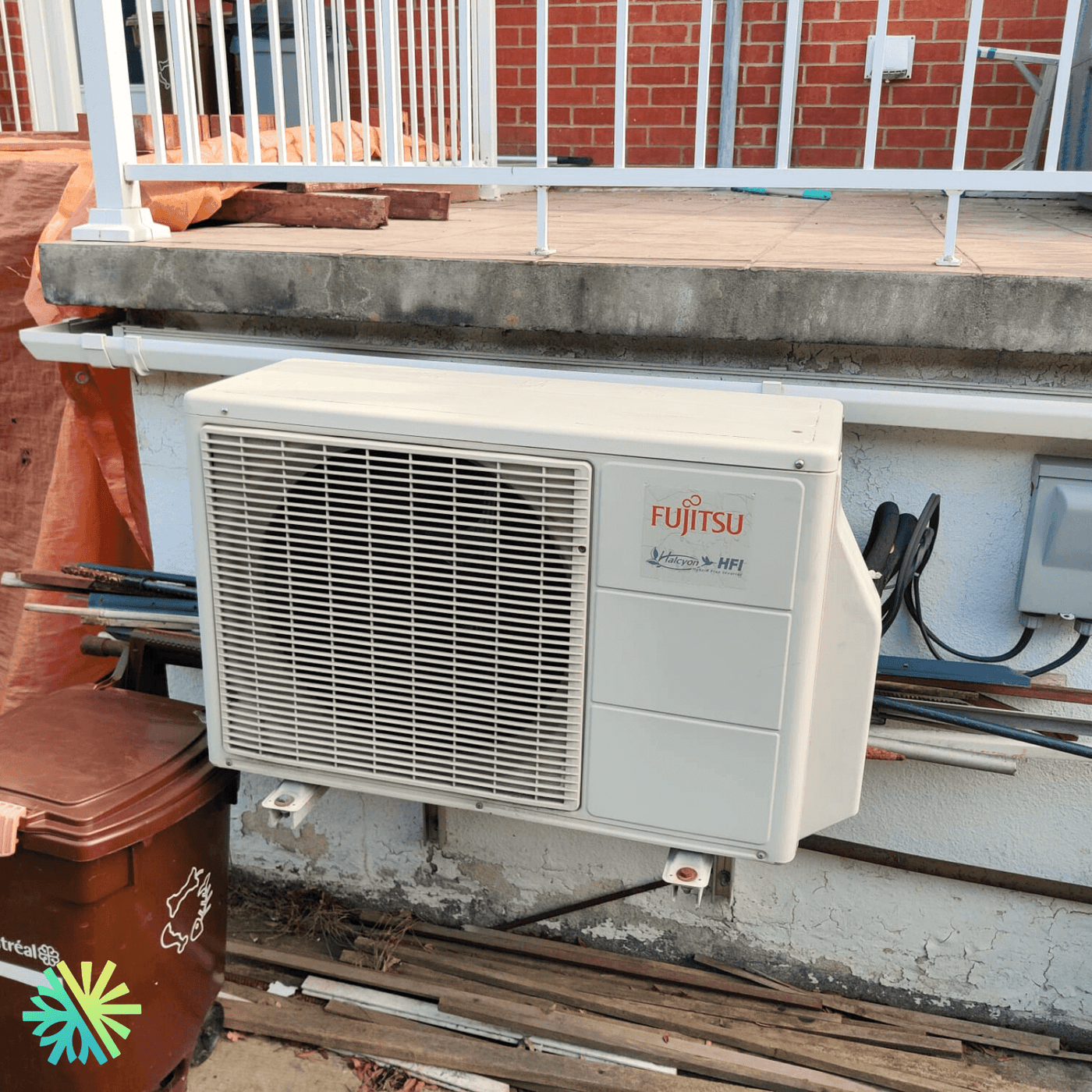 Réparation d'une thermopompe mini split Fujitsu à Saint-Lambert