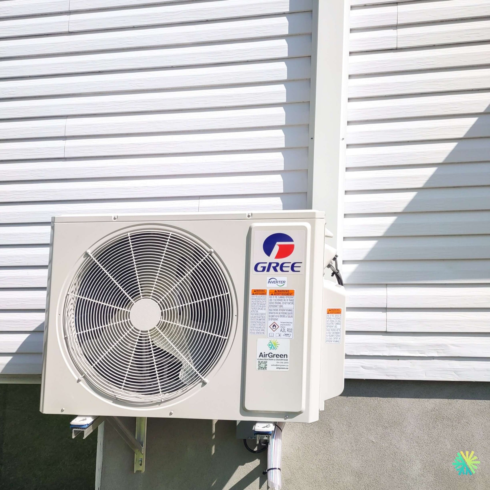 Installation d’une thermopompe TripleZone GREE FREE MATCH R32 3 zones 3 têtes à Vimont, Laval