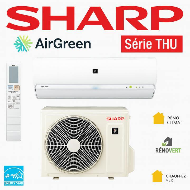 Qu'est-ce qu'une thermopompe murale ? Installation dans un salon lumineux avec vue sur l'extérieur équilibrant confort et efficacité