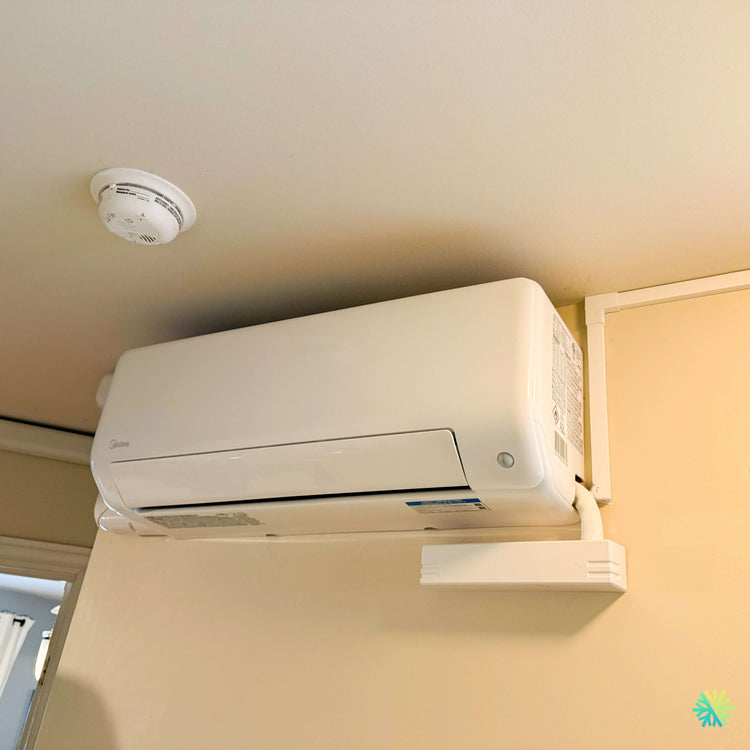 Installation d’une thermopompe triple zone MIDEA 28 à Lacolle, en Montérégie