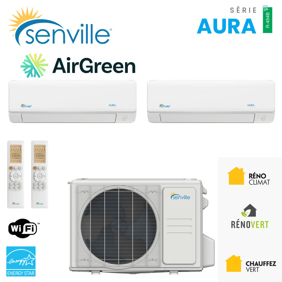 Thermopompe 2-Zones SENVILLE | Montréal, Laval, Rive Sud & Nord