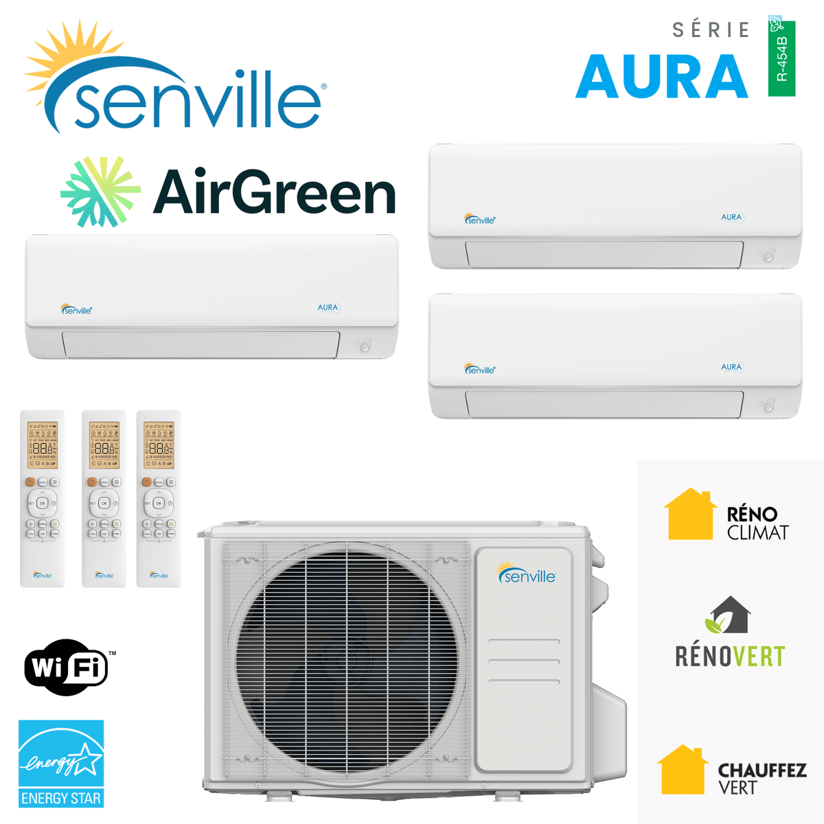 Thermopompe 3-Zones SENVILLE | Montréal, Laval, Rive Sud & Nord