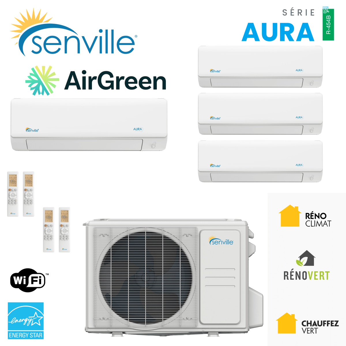 Thermopompe 4-Zones SENVILLE | Montréal, Laval, Rive Sud & Nord
