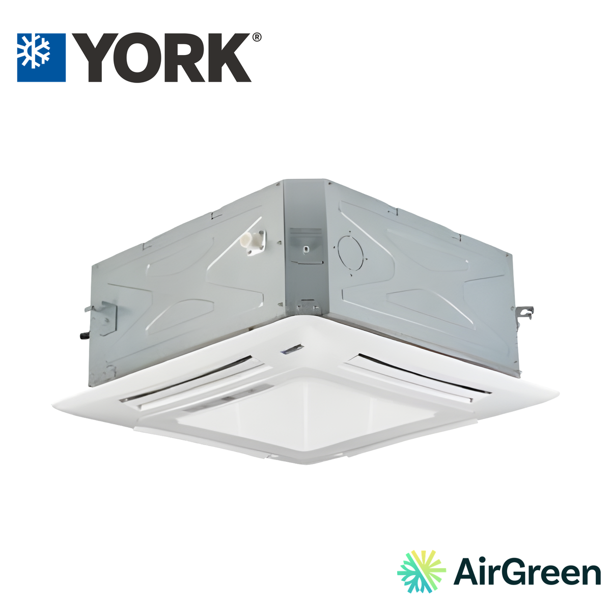 Cassette de plafond 4 voies YORK Série R, installée par AirGreen