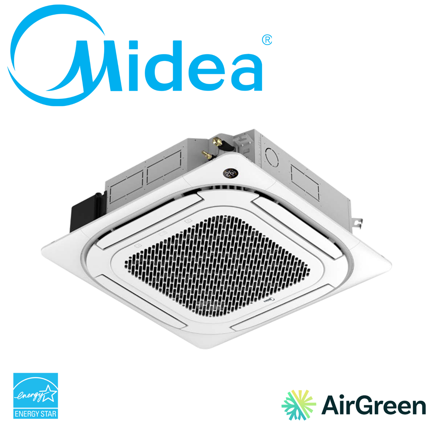 Cassette de Plafond MIDEA | Installation à Montréal, Laval, Longueuil, Rive Sud & Rive Nord