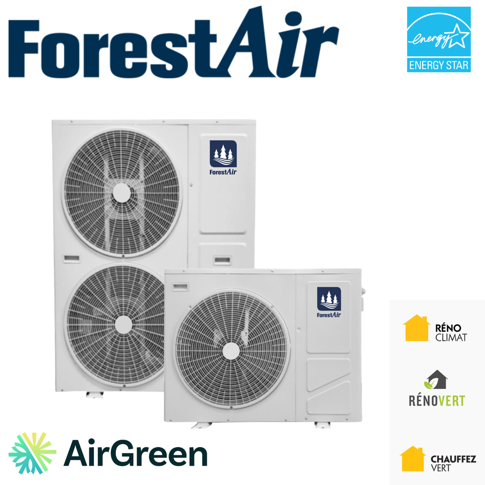 Thermopompe Centrale FORESTAIR Montréal, Laval, Longueuil, Rive Sud, Rive Nord