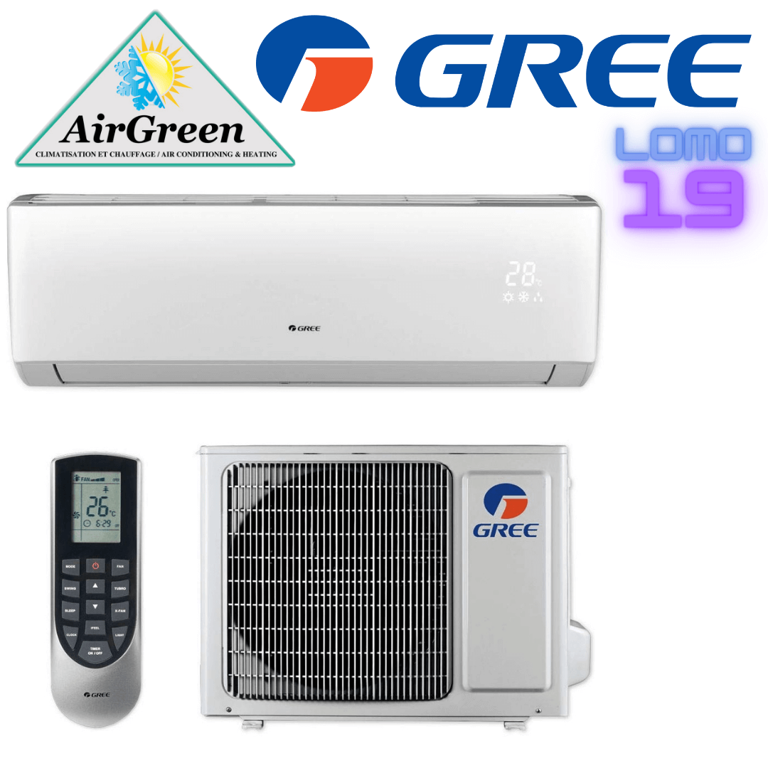 THERMOPOMPE MURALE GREE LOMO 19 MONTREAL MINI SPLIT HEAT PUMP