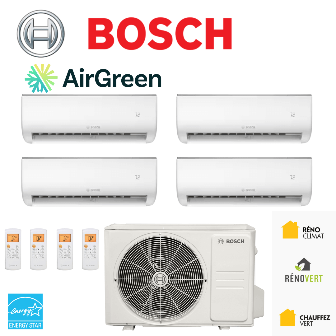 Thermopompe 4 Têtes BOSCH | Montréal, Laval, Longueuil, Rive Sud et Rive Nord
