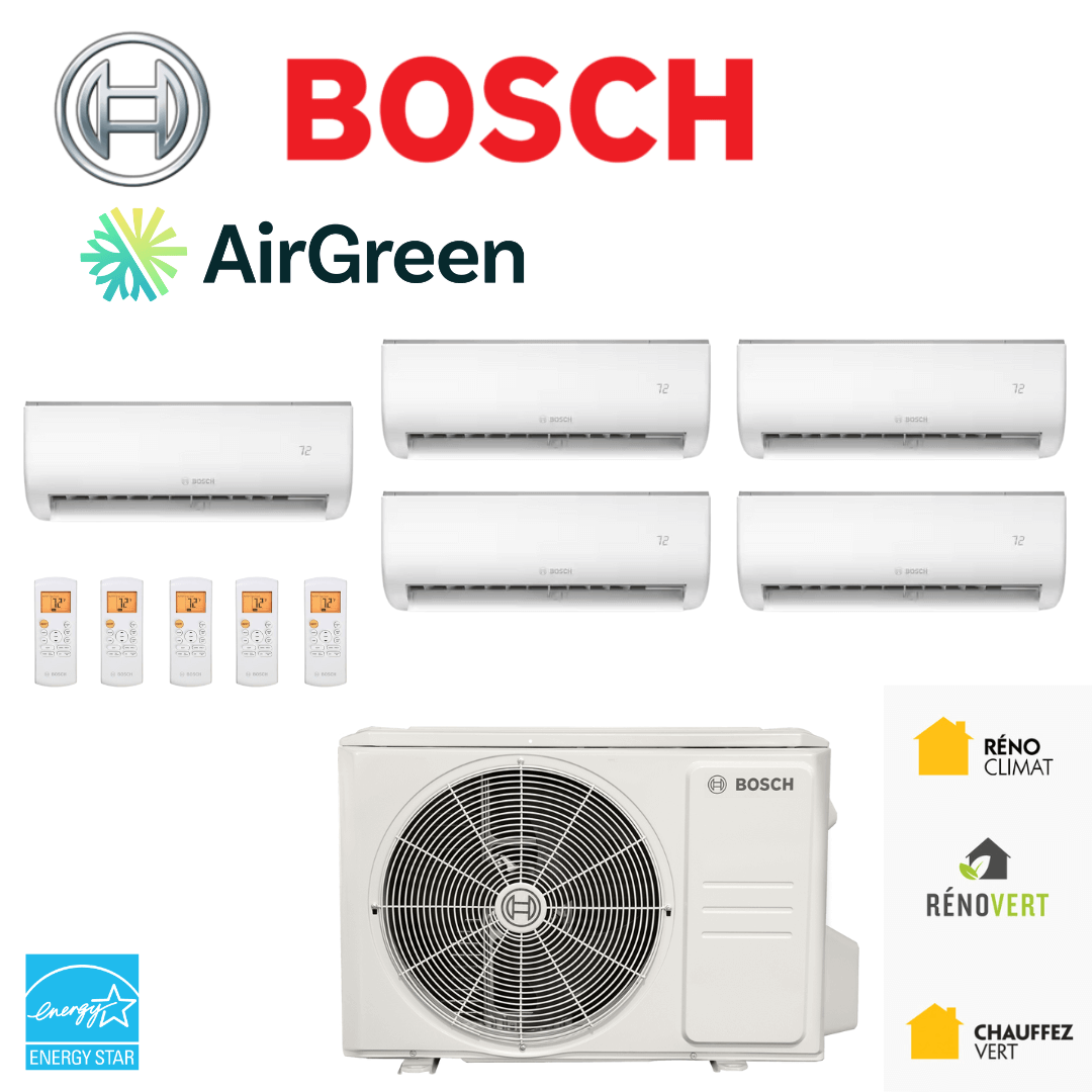 Thermopompe 5 Têtes BOSCH | Montréal, Laval, Longueuil, Rive Sud et Rive Nord