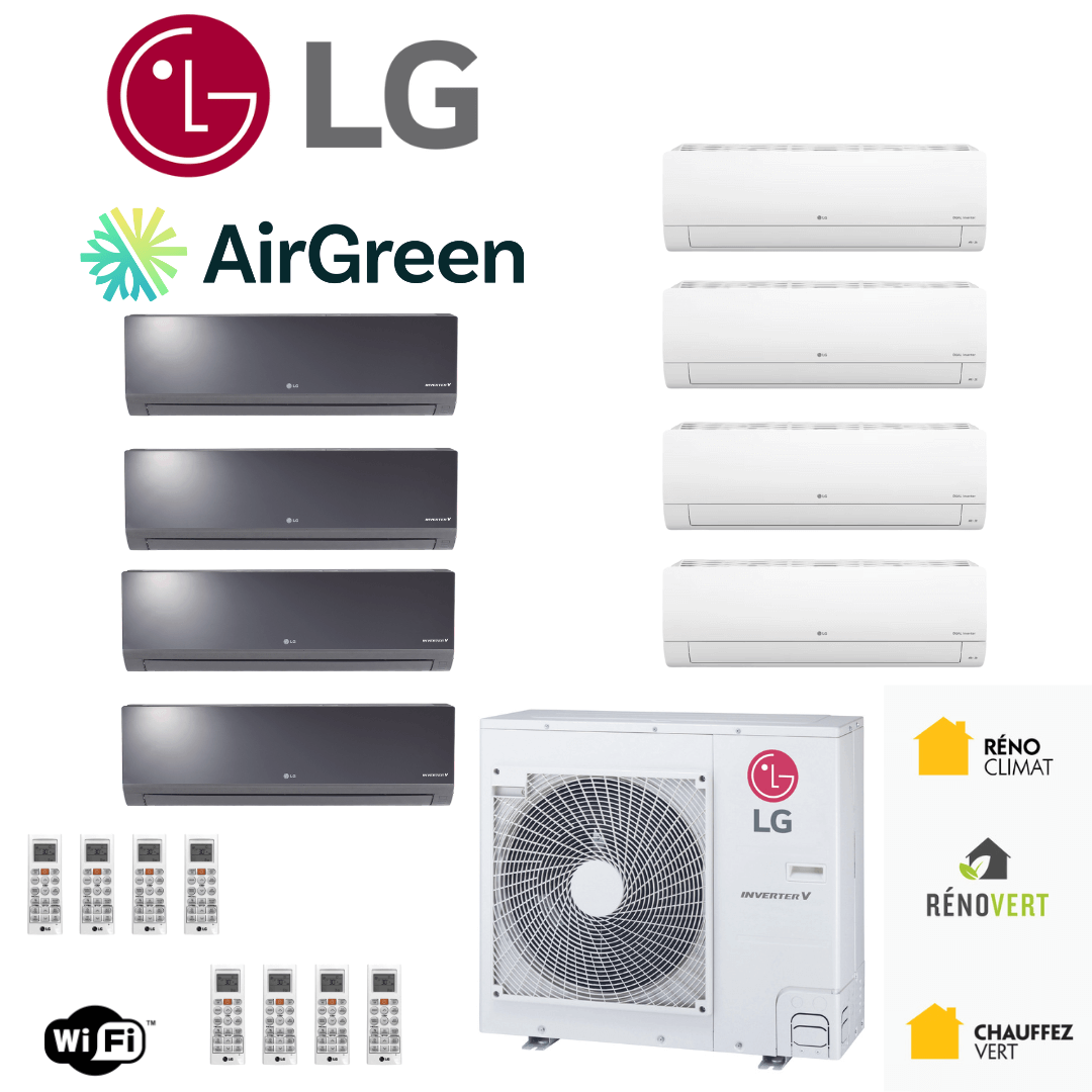 Thermopompe 8-Zones LG | Installation à Montréal, Laval, Longueuil, Rive Sud et Rive Nord