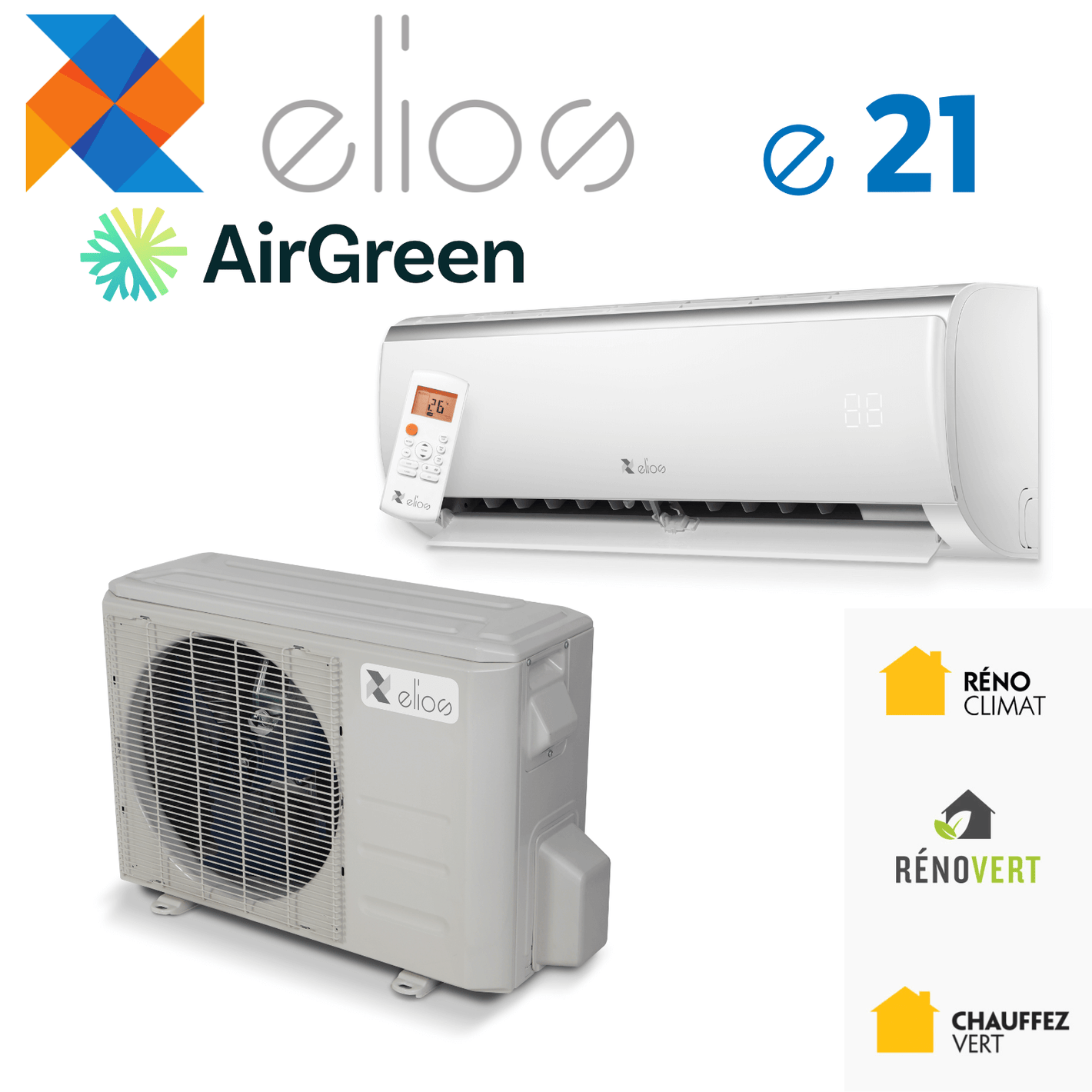 Thermopompe Murale ELIOS e21 | Montréal, Laval, Longueuil, Rive Sud & Nord