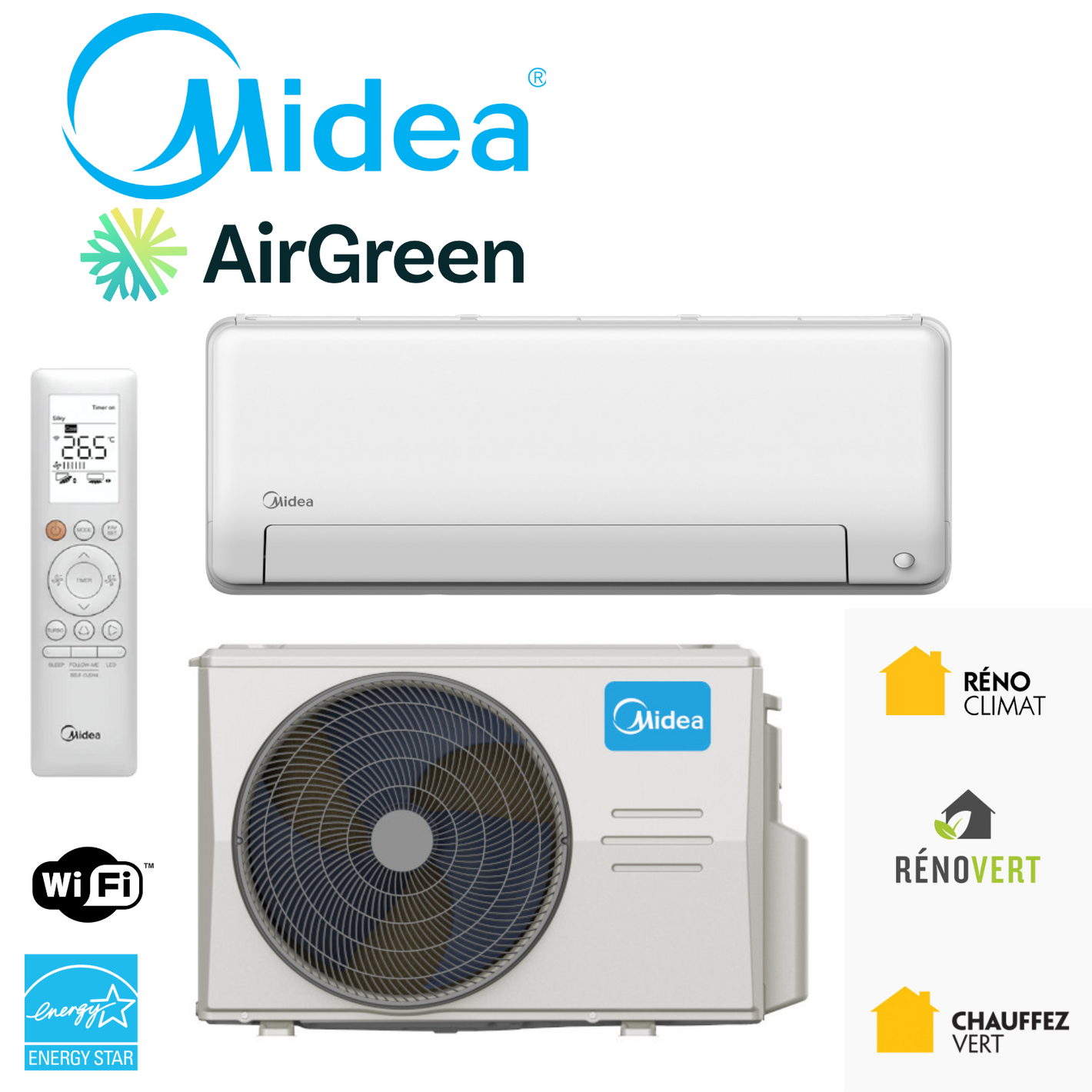 Thermopompe murale MIDEA