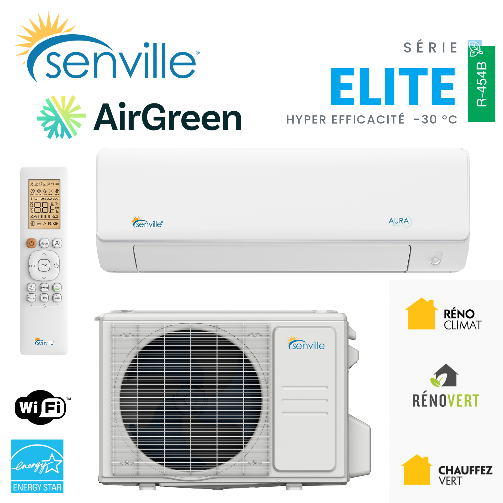 Thermopompe Murale SENVILLE ELITE | Montréal, Laval, Rive Sud