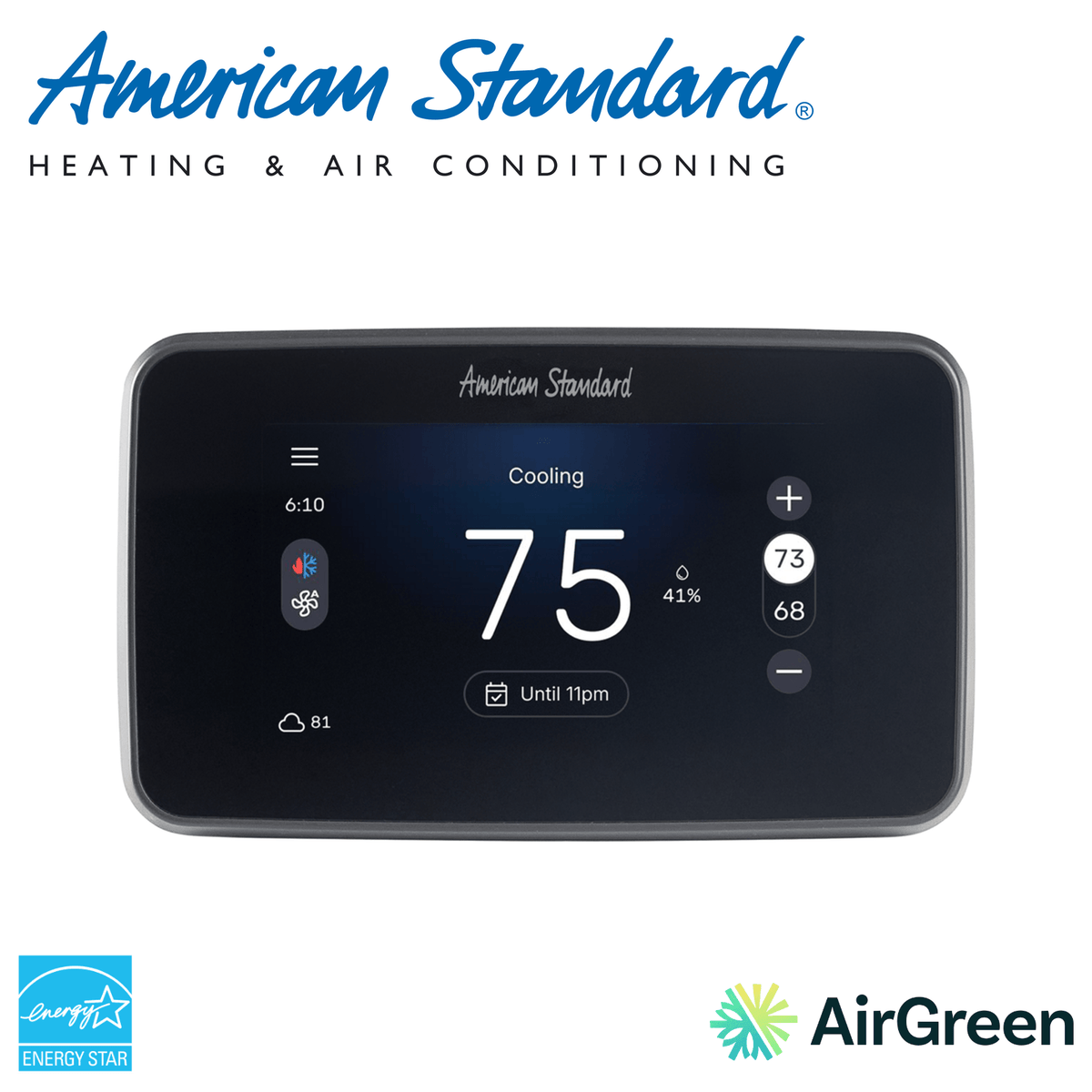 Thermostat intelligent AMERICAN STANDARD Gold ACONT24P1S52DA — AirGreen, Montréal