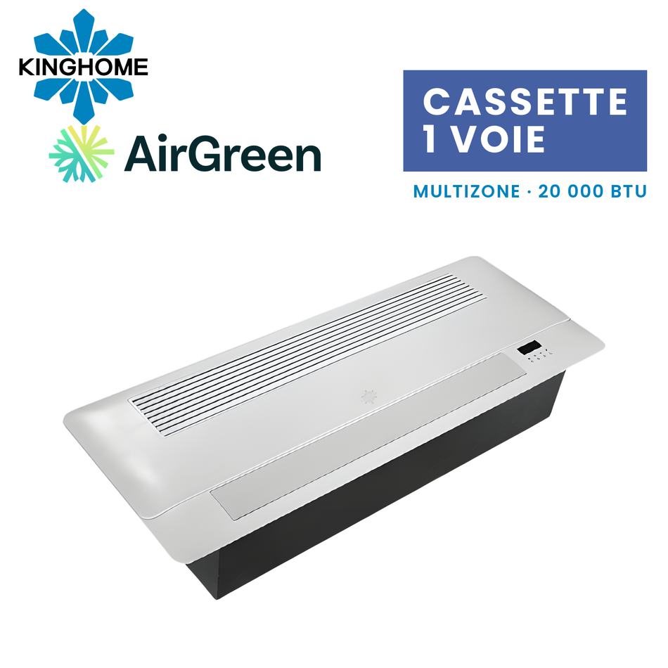 Cassette de Plafond 1 Voie KINGHOME Multizone R32 20 000 BTU – photo principale – Laval, Longueuil, Rive-Sud