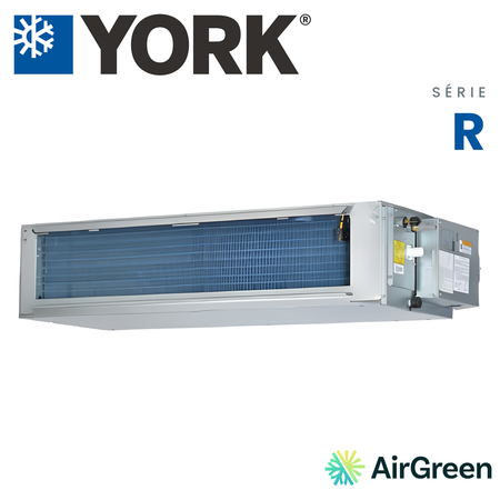 Climatiseur Gainable YORK Série R 20 SEER | 18 000 BTU — installation par AirGreen à Montréal, Laval, Longueuil, Rive-Sud et Rive-Nord