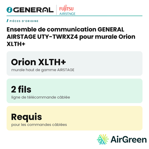 Ensemble de communication GENERAL AIRSTAGE UTY-TWRXZ4 pour murale Orion XLTH+ – carte principale | Montréal, Laval, Longueuil, Rive-Sud, Rive-Nord