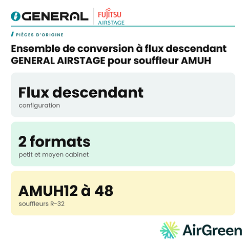Ensemble de conversion à flux descendant GENERAL AIRSTAGE pour souffleur AMUH – carte principale | Montréal, Laval, Longueuil, Rive-Sud, Rive-Nord