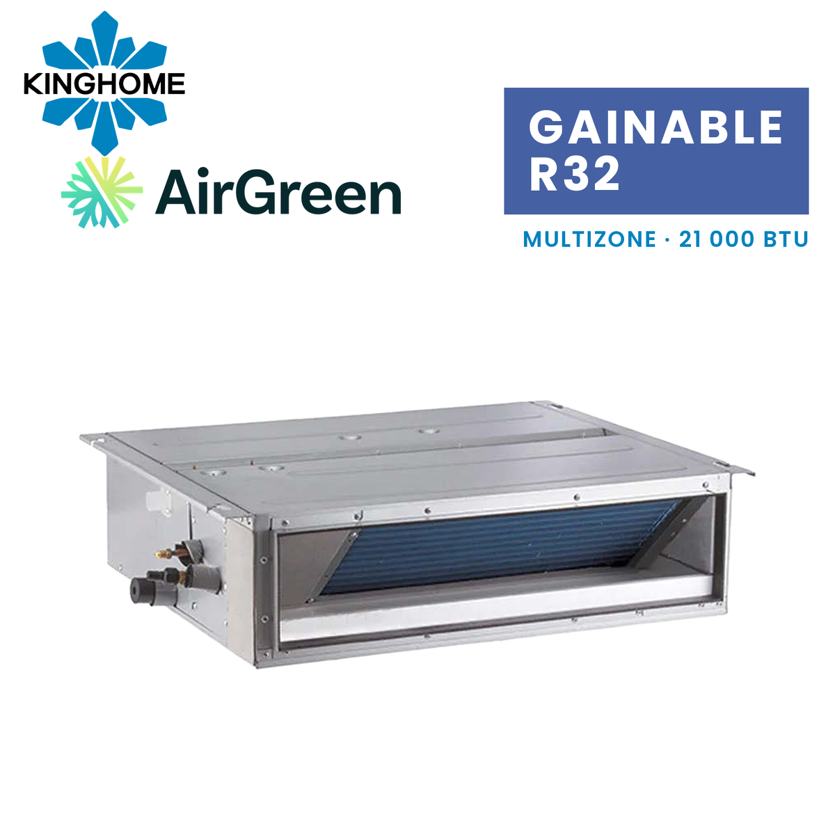 Gainable Haute Pression KINGHOME Multizone R32 21 000 BTU – photo principale – Laval, Longueuil, Rive-Sud