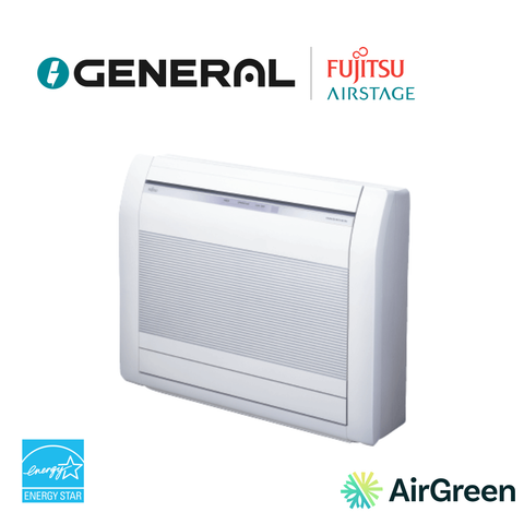 Thermopompe console de plancher GENERAL AIRSTAGE RLFF 15 000 BTU – carte principale | Montréal, Laval, Longueuil, Rive-Sud, Rive-Nord