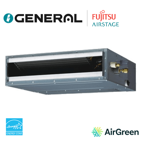 Thermopompe gainable mince GENERAL AIRSTAGE RLF 12 000 BTU – carte principale | Montréal, Laval, Longueuil, Rive-Sud, Rive-Nord
