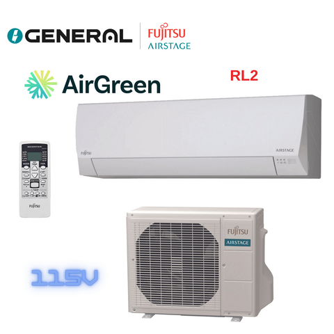 Thermopompe murale GENERAL AIRSTAGE RL2 9 000 BTU 115 V – carte principale | Montréal, Laval, Longueuil, Rive-Sud, Rive-Nord