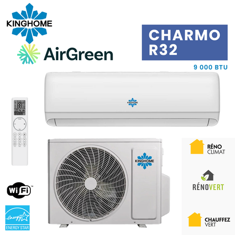 Thermopompe Murale KINGHOME Charmo R32 9000 BTU 220V – photo principale – Montréal, Laval, Longueuil