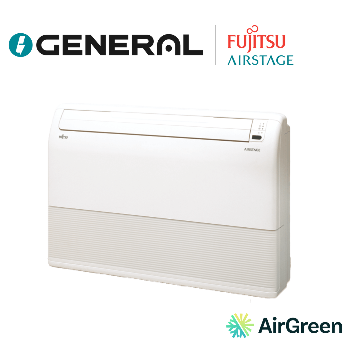 Thermopompe plancher-plafond GENERAL AIRSTAGE RULX 18 000 BTU – carte principale | Montréal, Laval, Longueuil, Rive-Sud, Rive-Nord