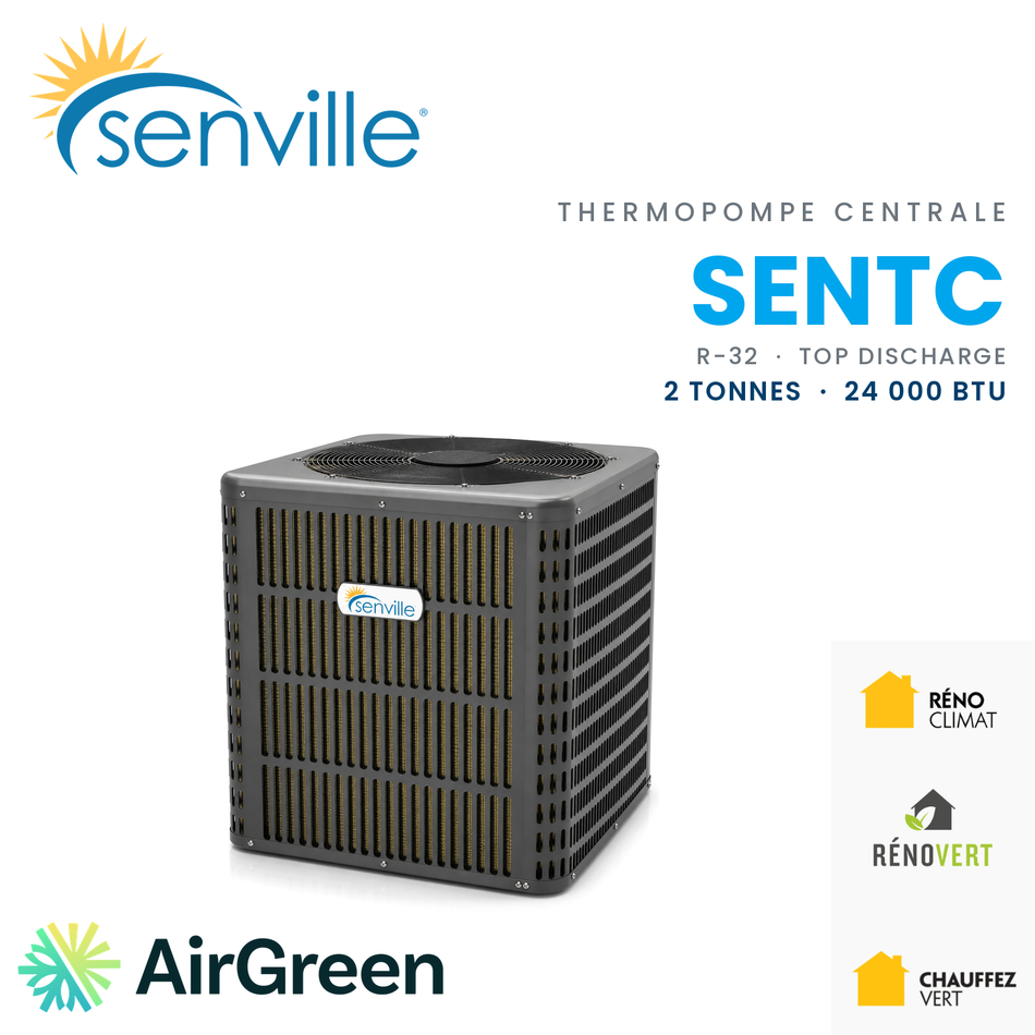 Thermopompe Centrale SENVILLE R32 Top Discharge | 2 Tonnes - 24000 BTU