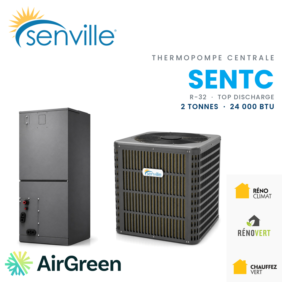 Thermopompe Centrale SENVILLE R32 Top Discharge | 2 Tonnes - 24000 BTU