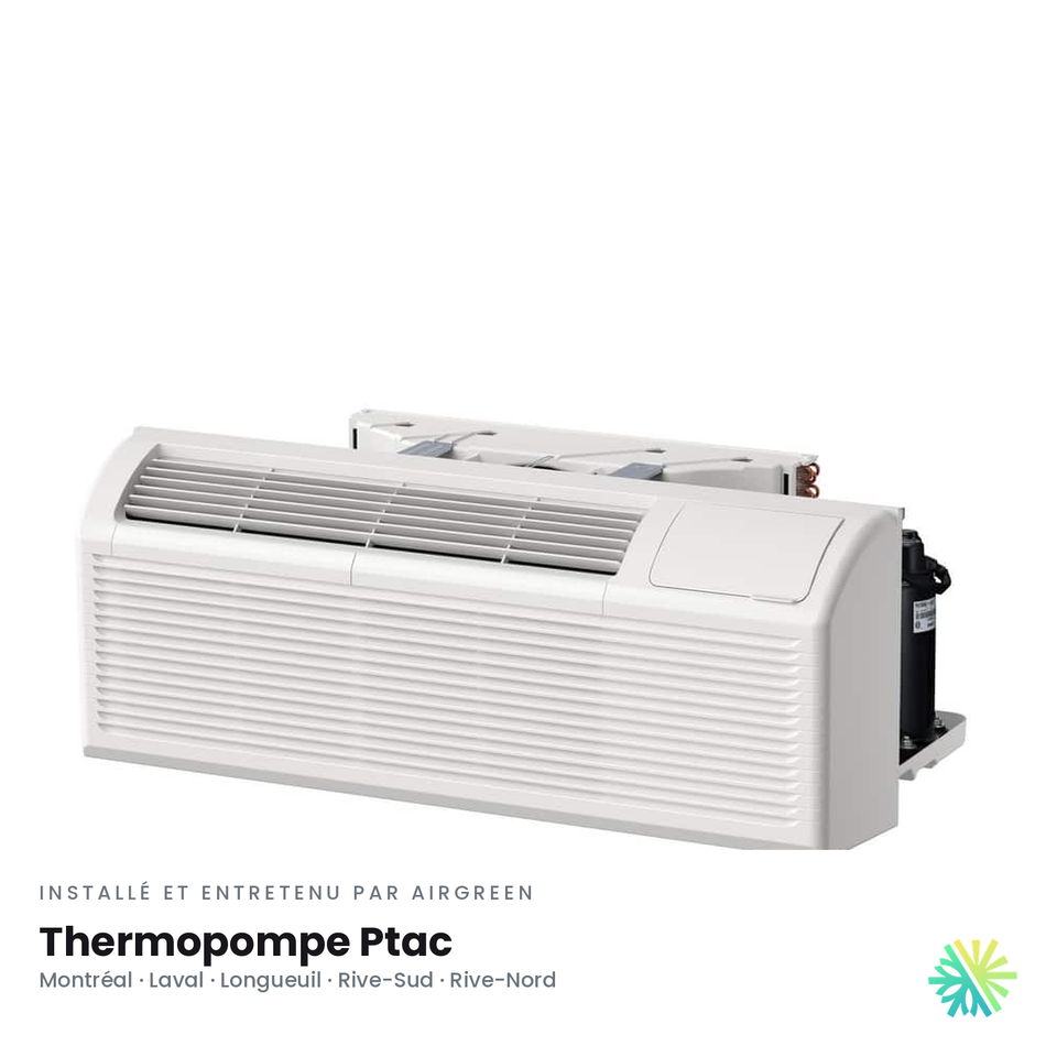 Thermopompe PTAC DURASTAR | 12000 BTU - R410A — le confort à l’année | AirGreen