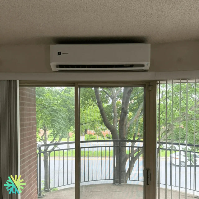 Installation of a Sharp ZU1 mini split in Lorraine, North Shore