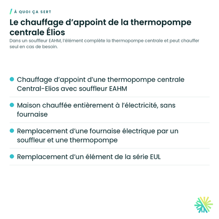 À quoi ça sert – Élément chauffant Élios pour souffleur EAHM