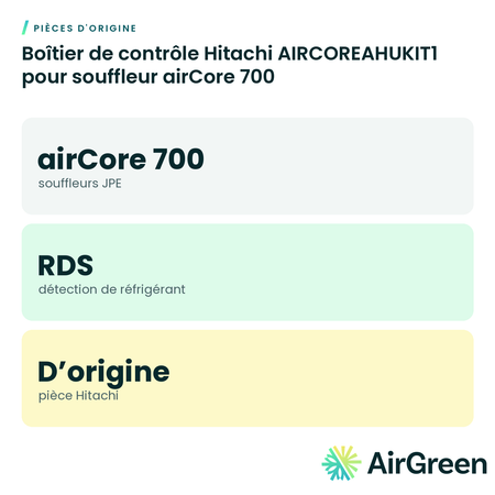 Boîtier de contrôle Hitachi AIRCOREAHUKIT1 pour souffleur airCore 700