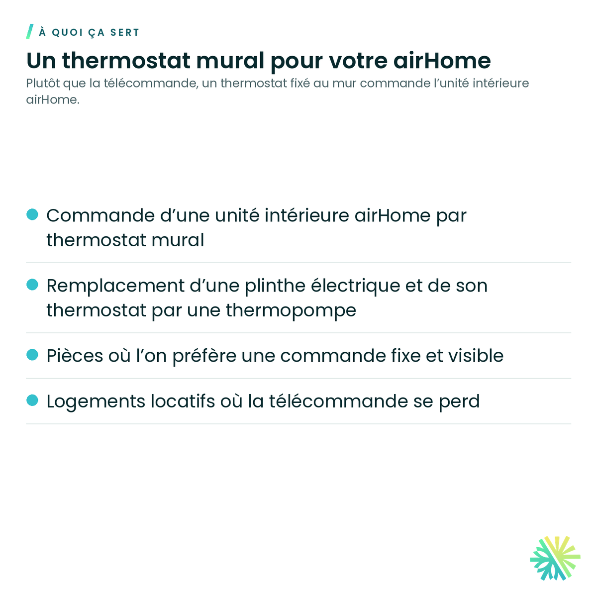 À quoi ça sert – Adaptateur 5 fils pour thermostat Hitachi C1STAT01 (airHome)