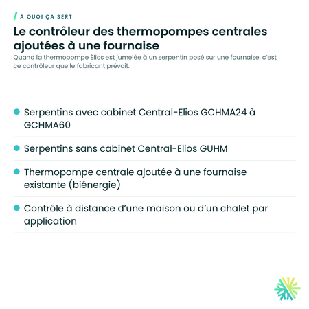 À quoi ça sert – Contrôleur câblé programmable Wi-Fi (serpentins seulement) Élios – KJRKAALW1
