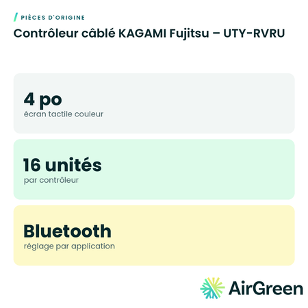 Contrôleur câblé KAGAMI Fujitsu – UTY-RVRU