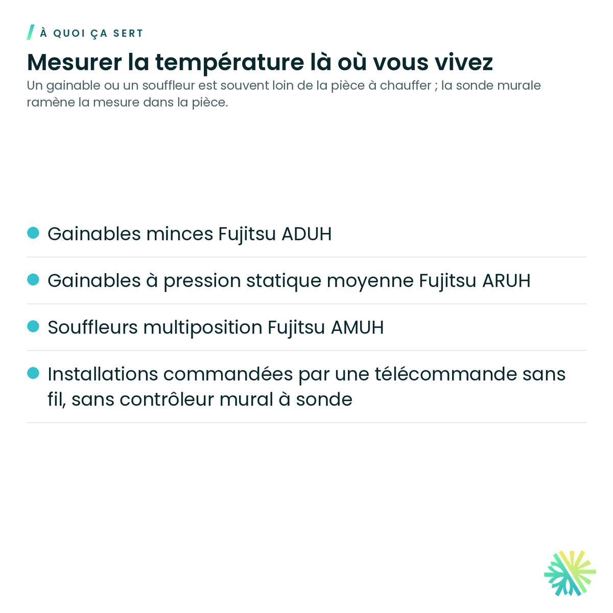 À quoi ça sert – Capteur de température à distance Fujitsu – UTY-XSZXZ1