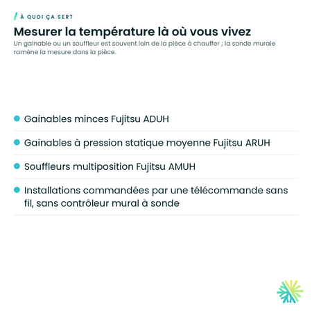 À quoi ça sert – Capteur de température à distance Fujitsu – UTY-XSZXZ1