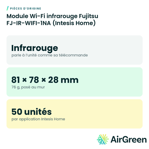 Module Wi-Fi infrarouge Fujitsu FJ-IR-WIFI-1NA (Intesis Home)